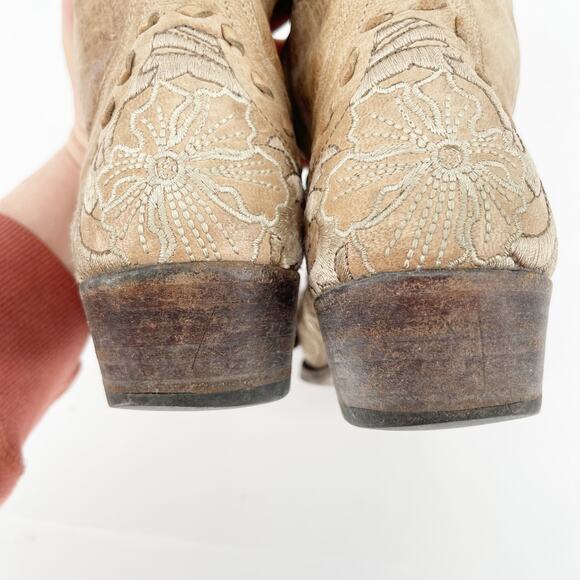 Old Gringo Erin Bone Cream Floral Embroidered Western Cowgirl Boot size 7 - Picture 9 of 14